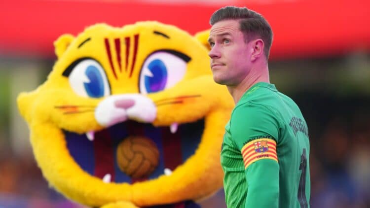 Ter Stegen, en la presentación del Barcelona.