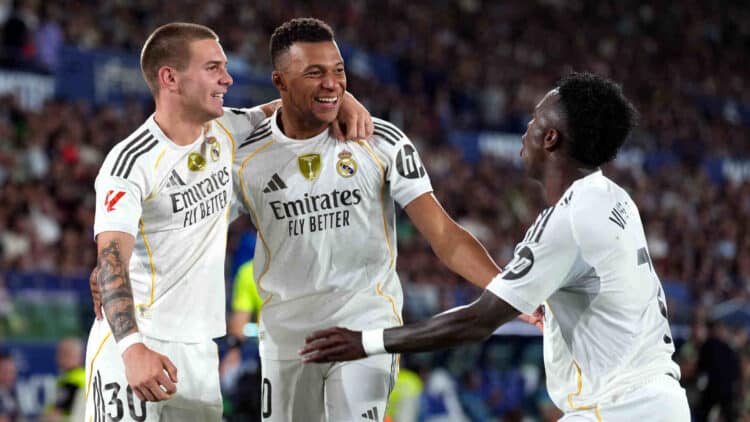 Mastantuono Mbappé Vinicius Real Madrid Levante