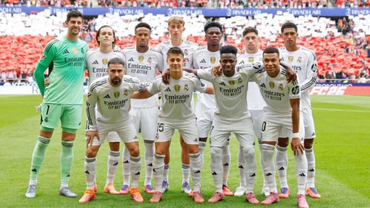 Once alineación Real Madrid Kairat Almaty