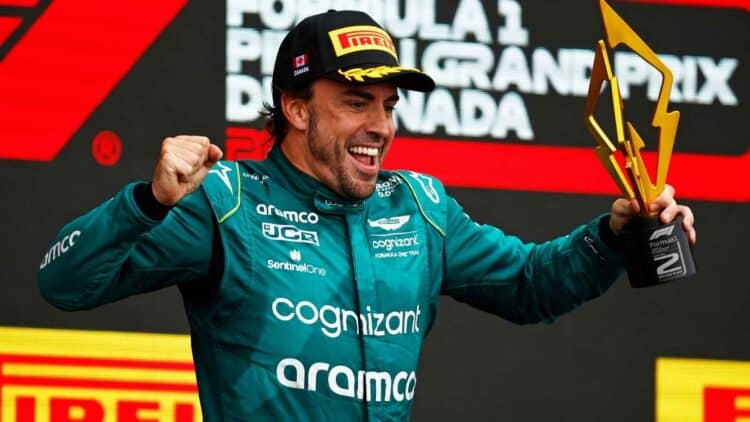 Podio Alonso Aston Martin