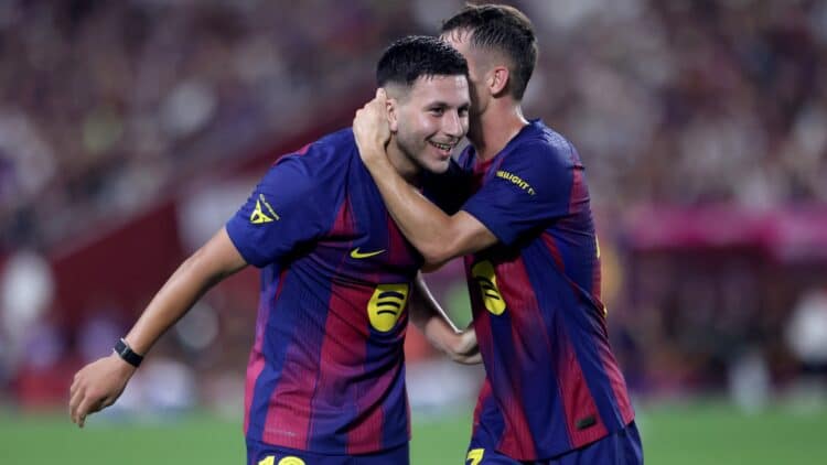 Bardghji, durante la pretemporada del Barcelona.