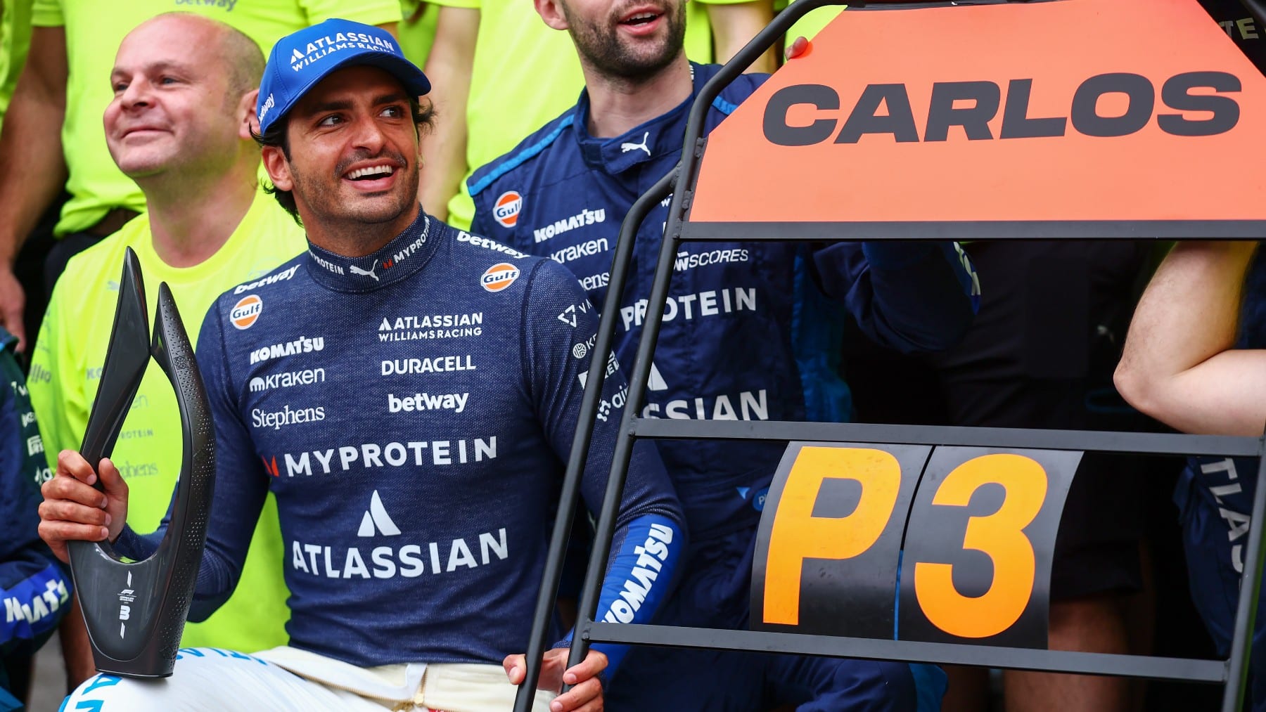 Carlos Sainz podio Gran Premio de Azerbaiyán