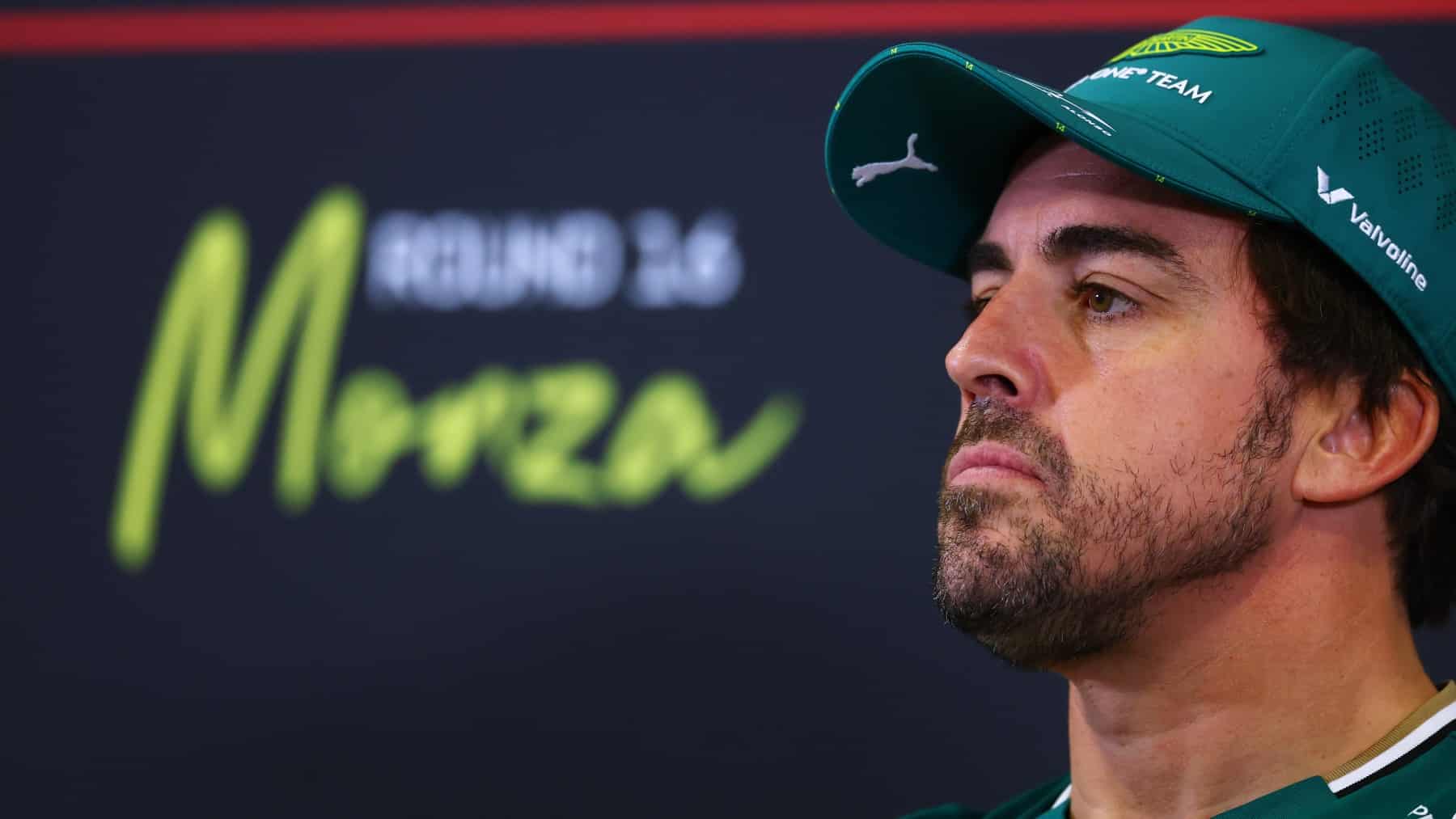 Fernando Alonso Aston Martin Gran Premio Italia