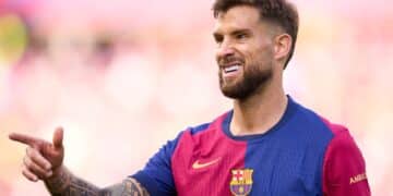 Íñigo Martínez, con el Barcelona.