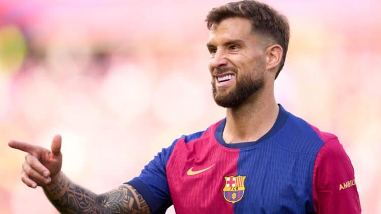 Íñigo Martínez, con el Barcelona.