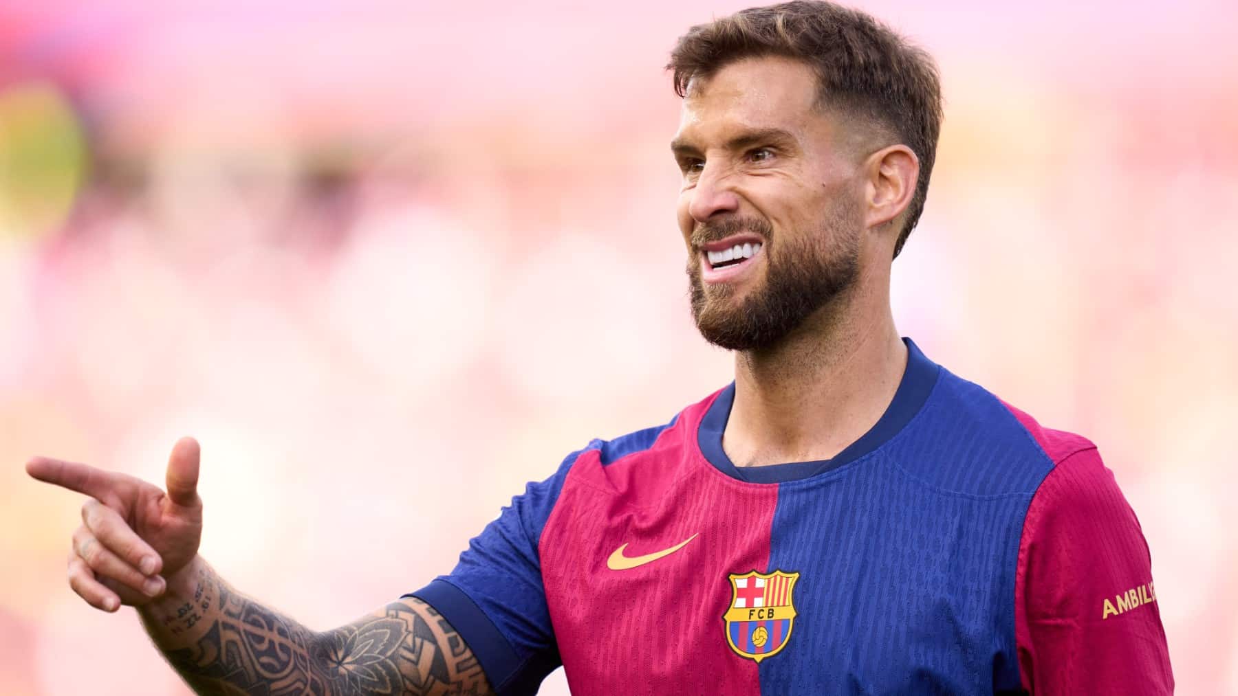 Íñigo Martínez, con el Barcelona.