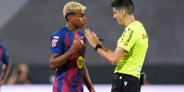 Lamine y Busquets Ferrer en el Rayo - Barcelona.