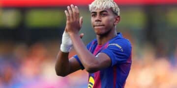 Lamine Yamal, el día del Joan Gamper.