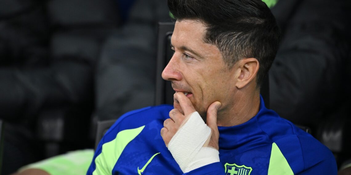 Robert Lewandowski, con el Barcelona.