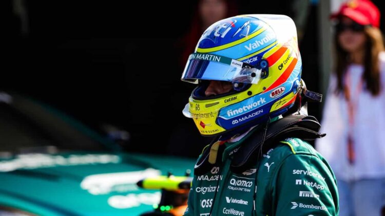Alonso volvió a ocupar en la tarde de este viernes el sitio que más o menos le corresponderá a Aston Martin pelear en Monza