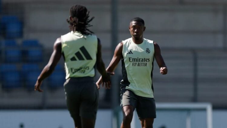 Camavinga Alaba real madrid entrenamiento