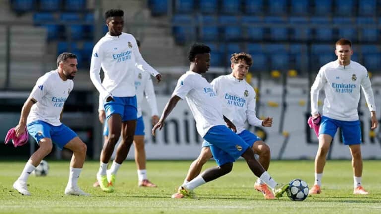 Entrenamiento Real Madrid Juventus