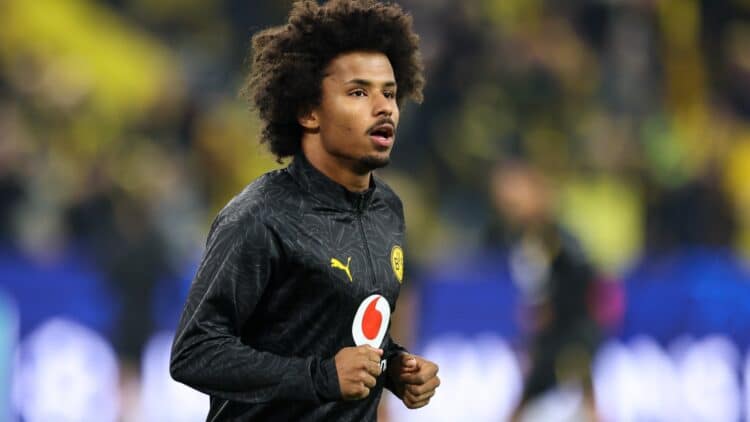 Karim Adeyemi, con el Borussia Dortmund.