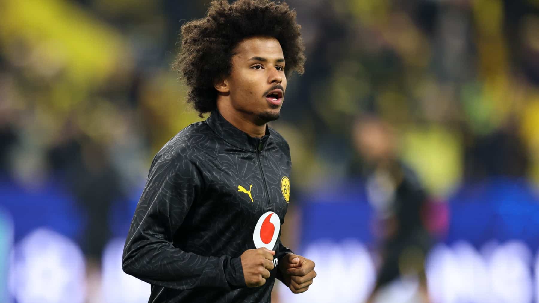 Karim Adeyemi, con el Borussia Dortmund.