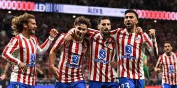 Griezmann, Julián Álvarez, Baena y Nico.