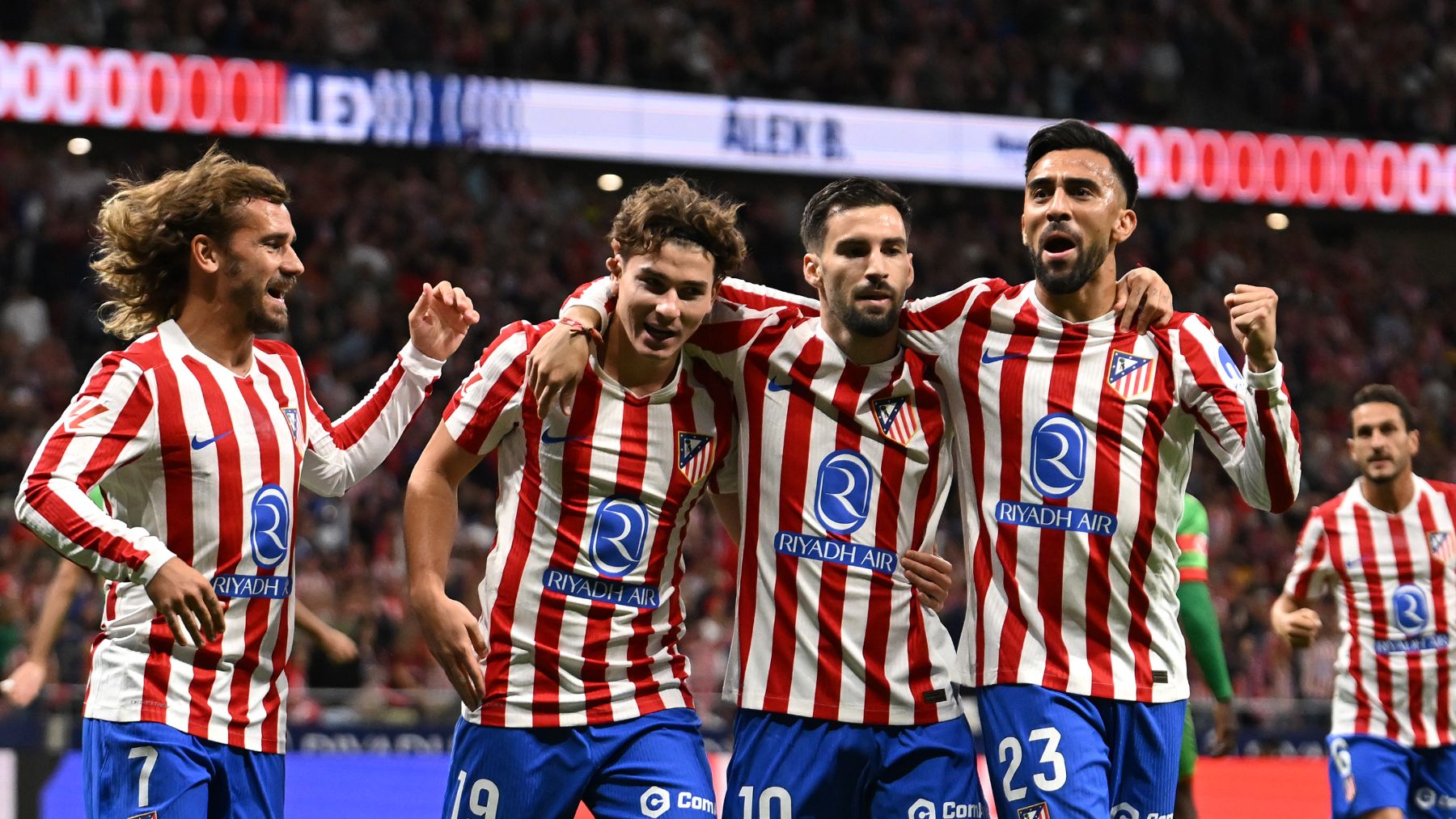 Griezmann, Julián Álvarez, Baena y Nico.