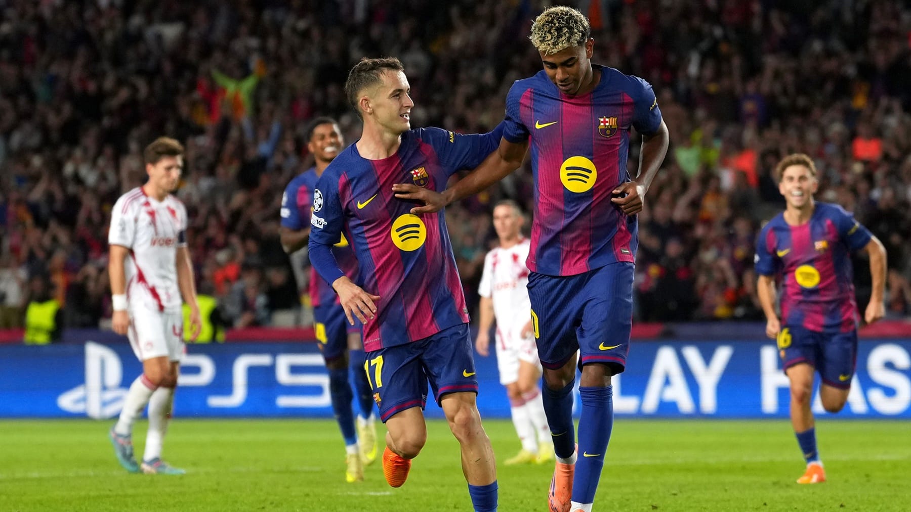 Barça arrolla Olympiacos Champions
