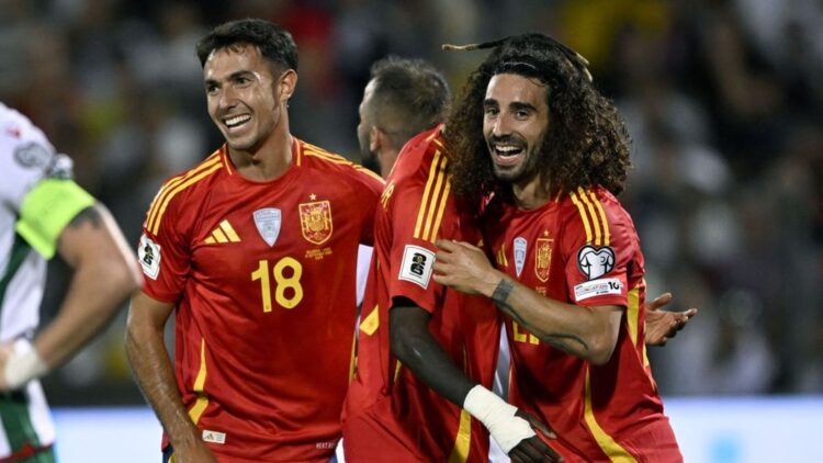 Alineación de España ante Georgia en la clasificación para el Mundial 2026