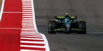 Fernando Alonso Aston Martin Gran Premio Austin