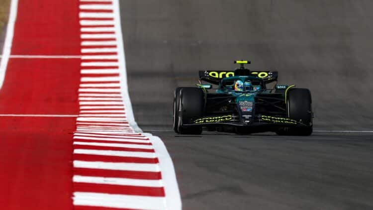 Fernando Alonso Aston Martin Gran Premio Austin