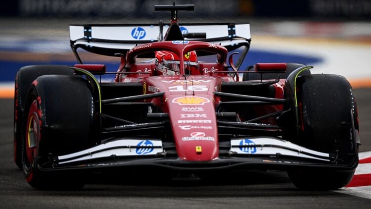 Charles Leclerc en Singapur con el SF-25, en una temporada llena de problemas para Ferrari