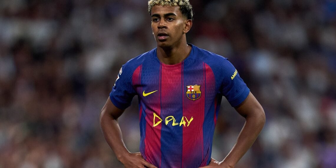 Lamine Yamal, durante el Clásico.