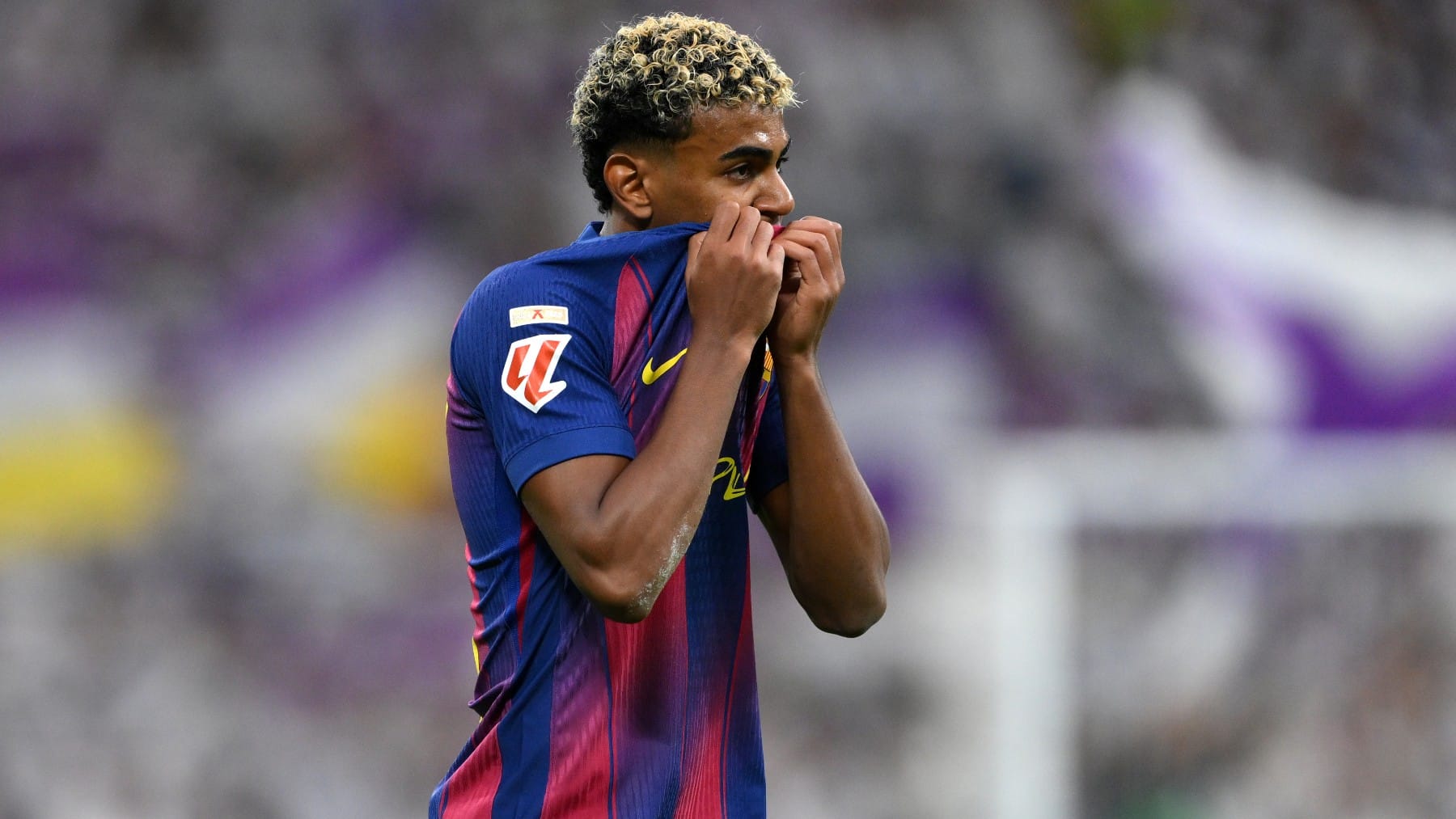 Lamine Yamal, en el Clásico.