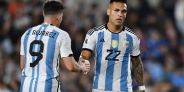 Julián Álvarez y Lautaro Martínez.