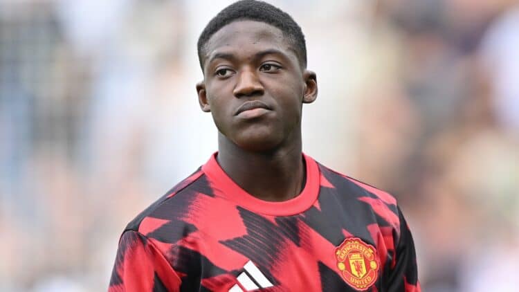 Mainoo, jugador del Manchester United.