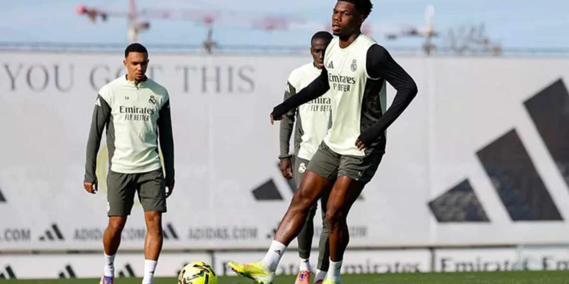 Tchouaméni Real Madrid entrenamiento elche