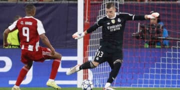 Andriy Lunin Real Madrid Olympiacos