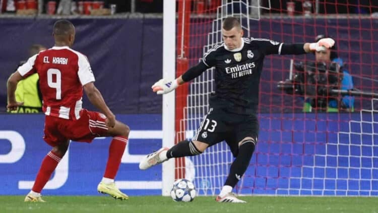 Andriy Lunin Real Madrid Olympiacos