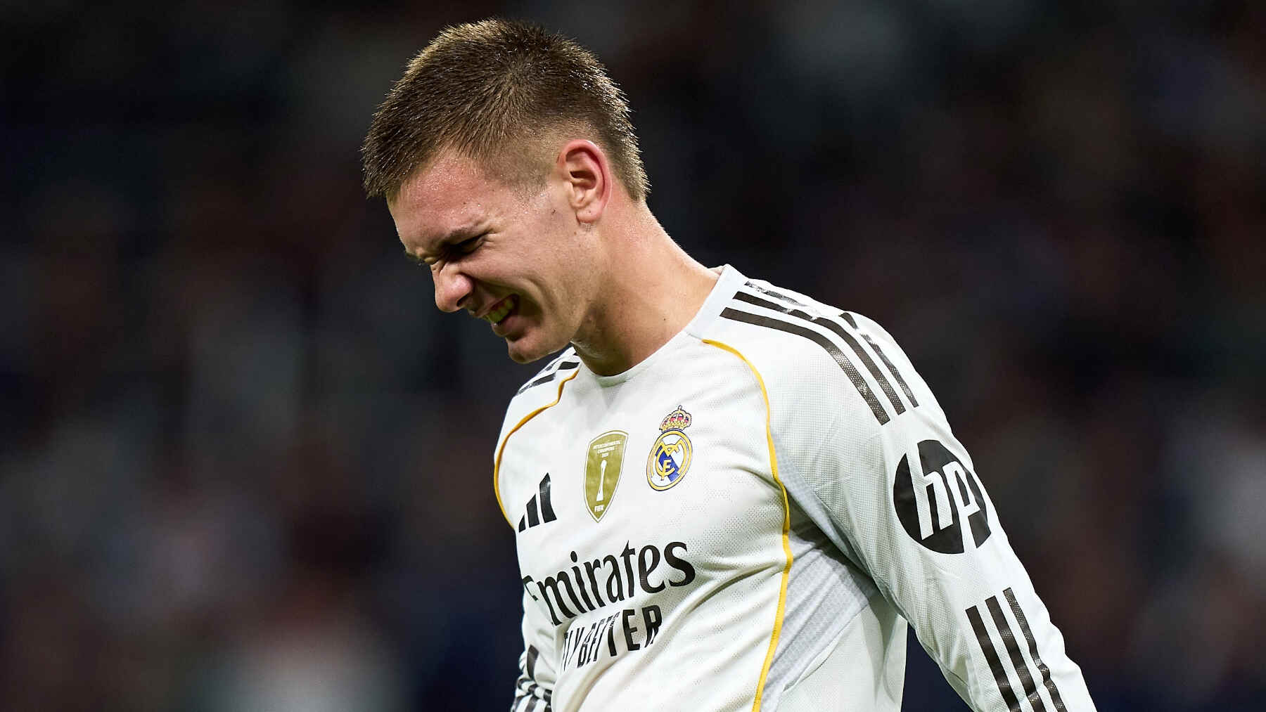 Mastantuono lesionado tiempo baja real madrid