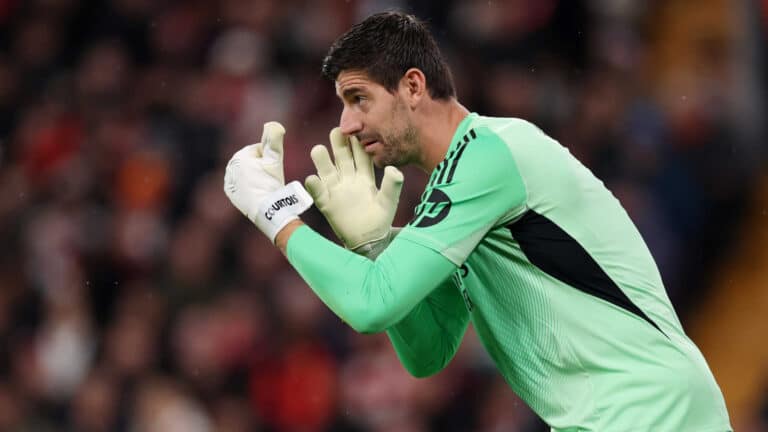 Courtois Real madrid Liverpool