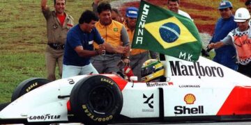 Ayrton Senna carrera GP Brasil 1991 sin marchas