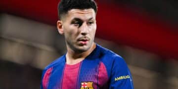 Roony Bardghji, en un partido con el Barcelona.