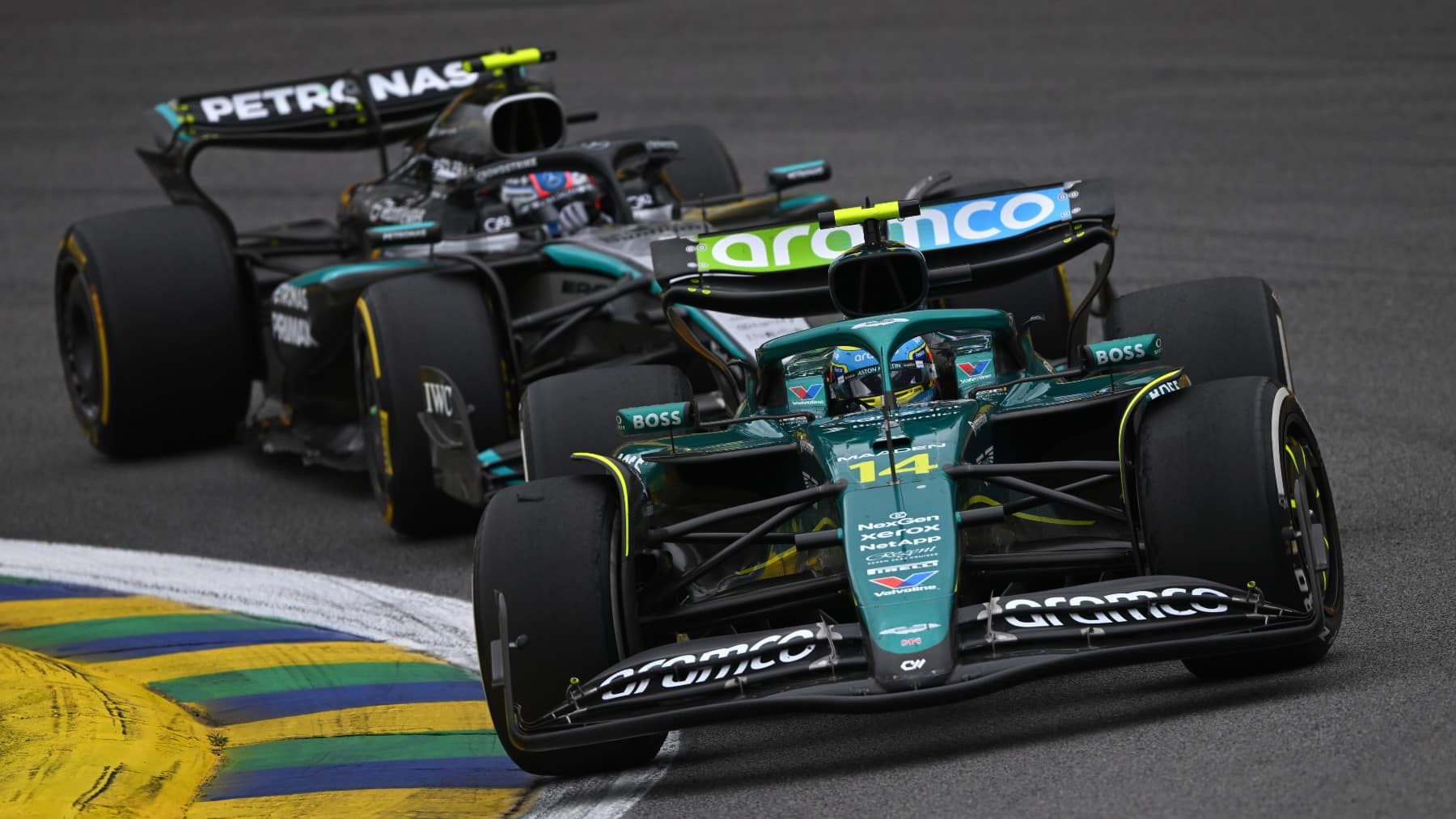 Fernando Alonso Aston Martin Gran Premio Sao Paulo