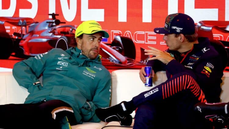 Fernando Alonso Max Verstappen Gran Premio Las Vegas