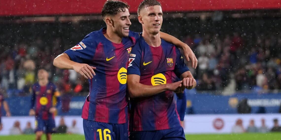 Fermín López y Dani Olmo.