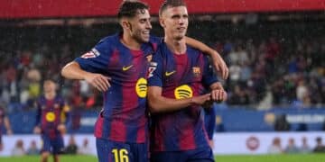 Fermín López y Dani Olmo.