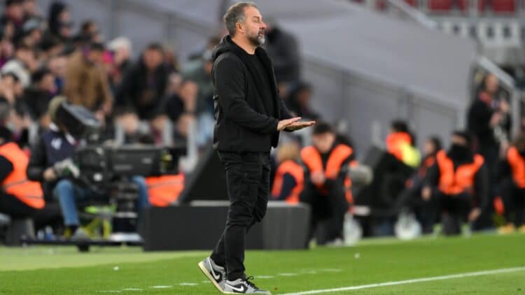 Hansi Flick, en el Camp Nou.