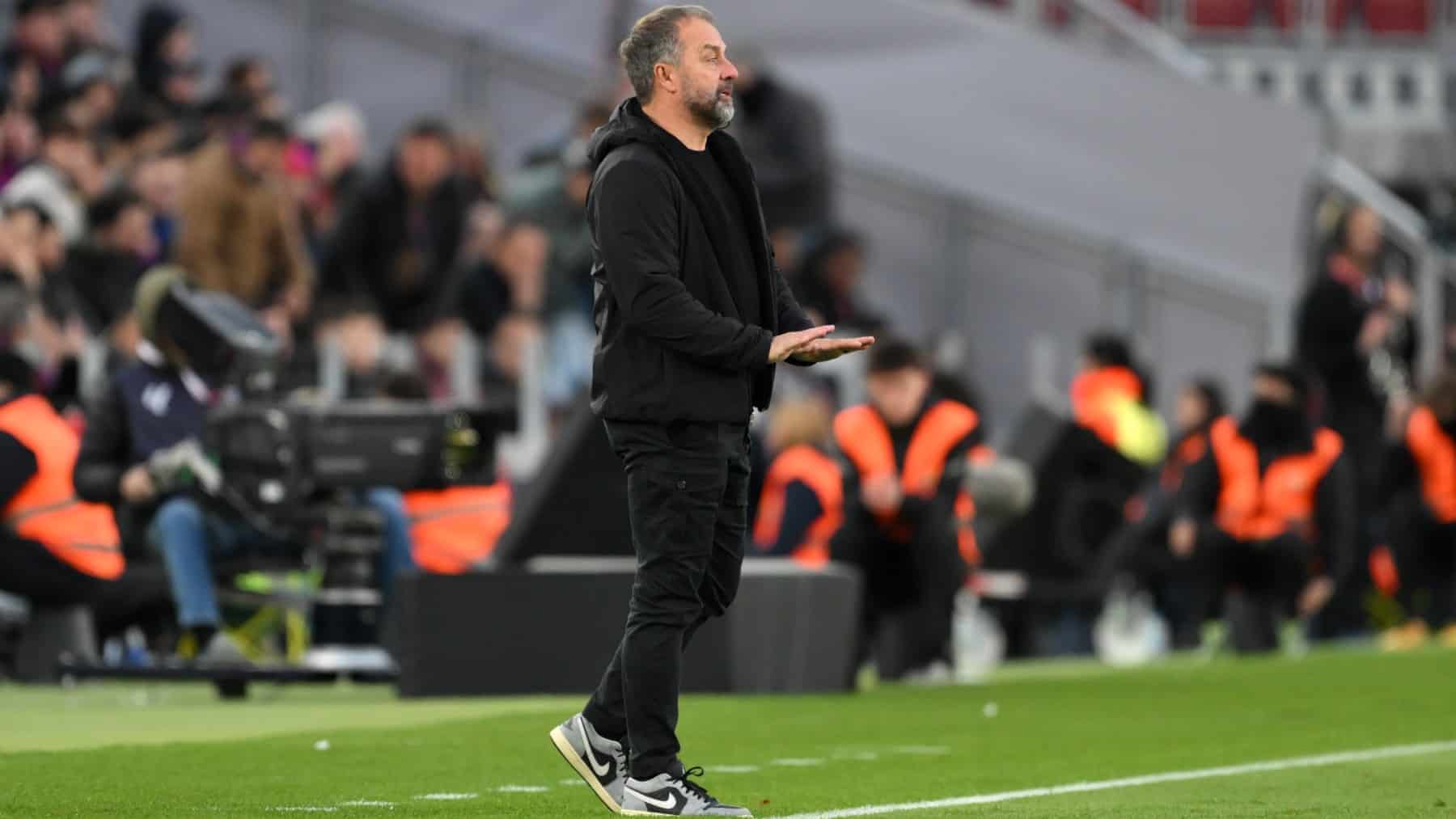 Hansi Flick, en el Camp Nou.