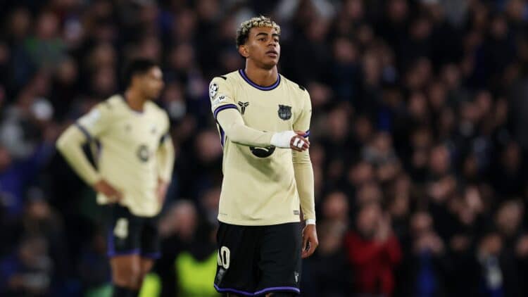 Lamine Yamal, durante el Chelsea - Barcelona.