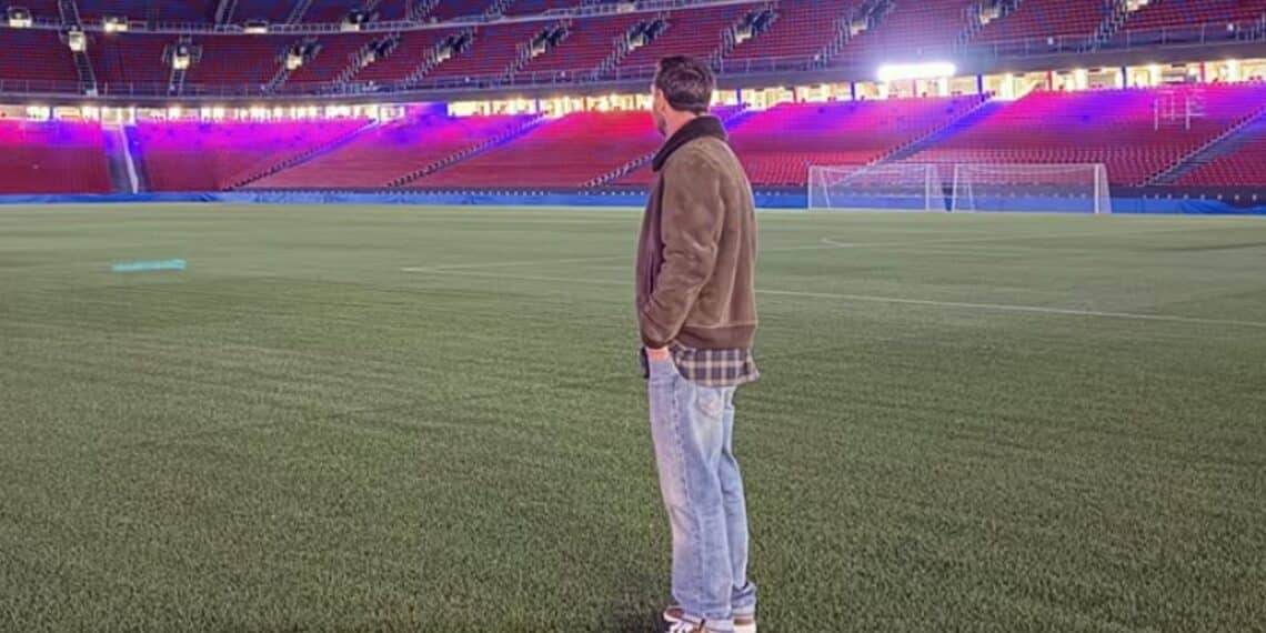 Leo Messi, en el Camp Nou.