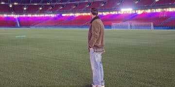 Leo Messi, en el Camp Nou.