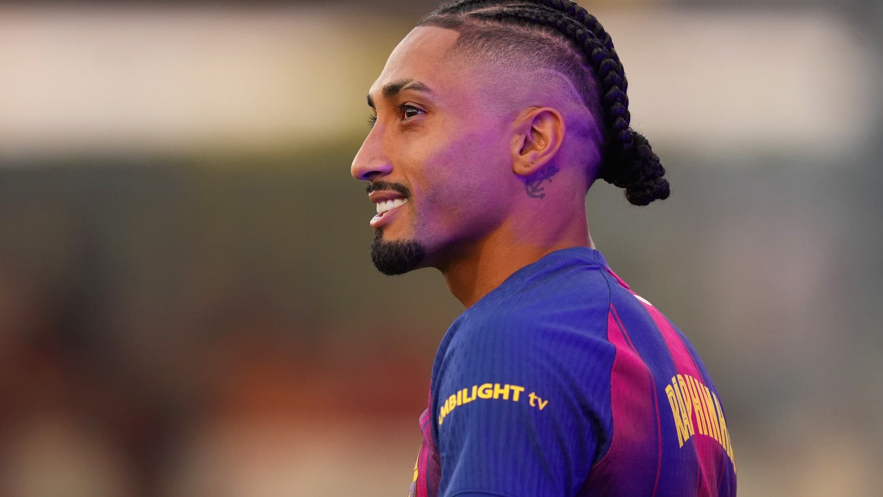 Raphinha, en un partido del Barcelona.