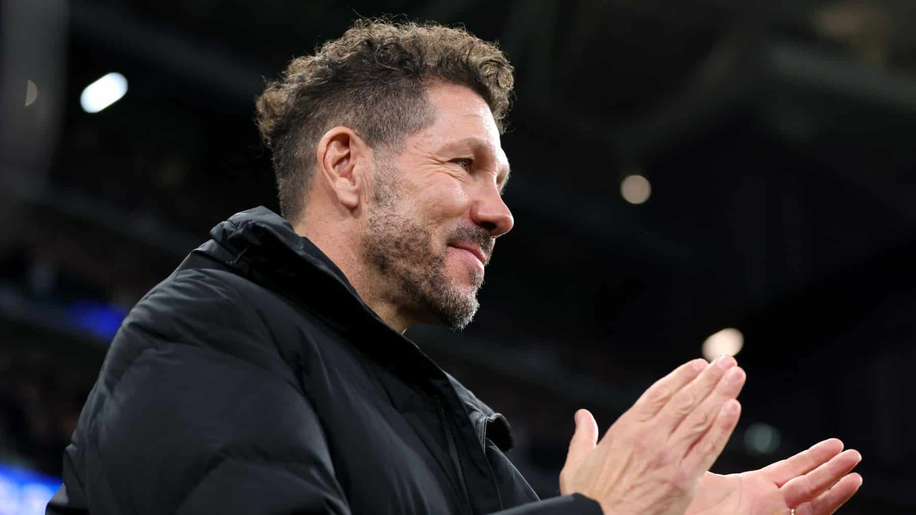 Simeone, en un partido del Atlético.