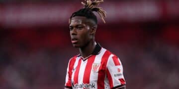 Nico Williams, con el Athletic Club.