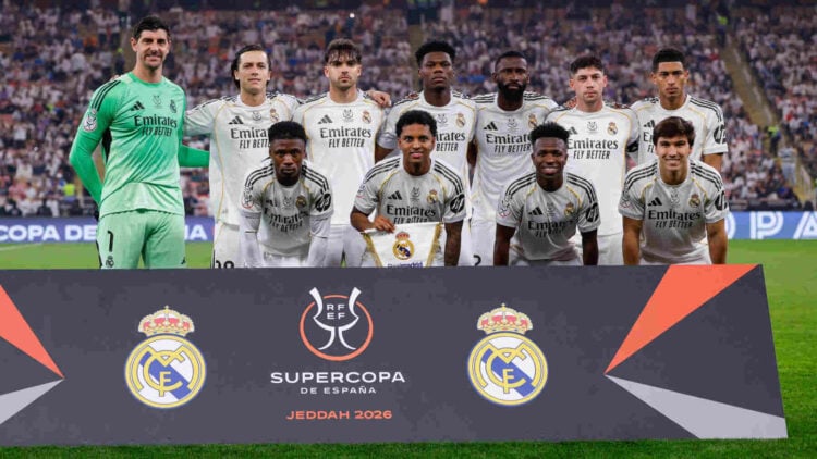 Alineación Real Madrid Barcelona supercopa de españa