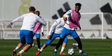 Entrenamiento Real Madrid Monaco